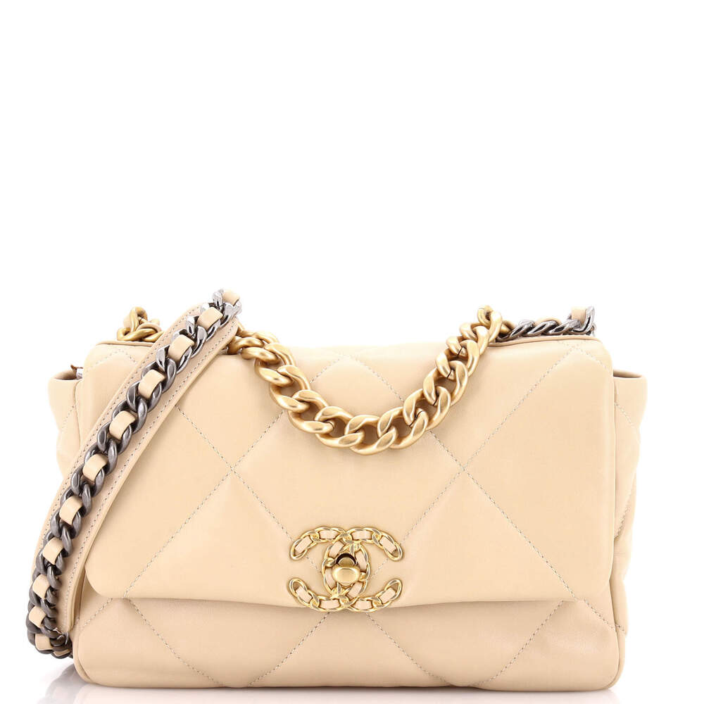Chanel Medium 19 Flap Bag Quilted Leather